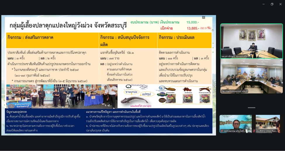 title - ผู้ตรวจราชการ ส.ป.ก. เข้าร่วมประชุมตรวจติดตามความก้าวหน้าผลการดำเนินงานตามแผนการตรวจราชการของผู้ตรวจราชการกระทรวงเกษตรและสหกรณ์ ประจำปีงบประมาณ พ.ศ. 2569 รอบที่ 2 เขตตรวจราชการที่ 1 จังหวัดสระบุรี ผ่านระบบประชุมออนไลน์ Zoom Cloud Meetings